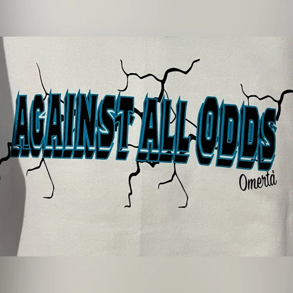 Zuni sportswear Milizia luxury streetwear against all odds hoodie white‎ Large
